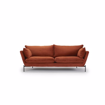 Haslev sofa | 2. personers orange sofa
